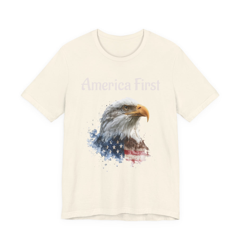 America First Eagle T-Shirt – Patriotic Bald Eagle Tee