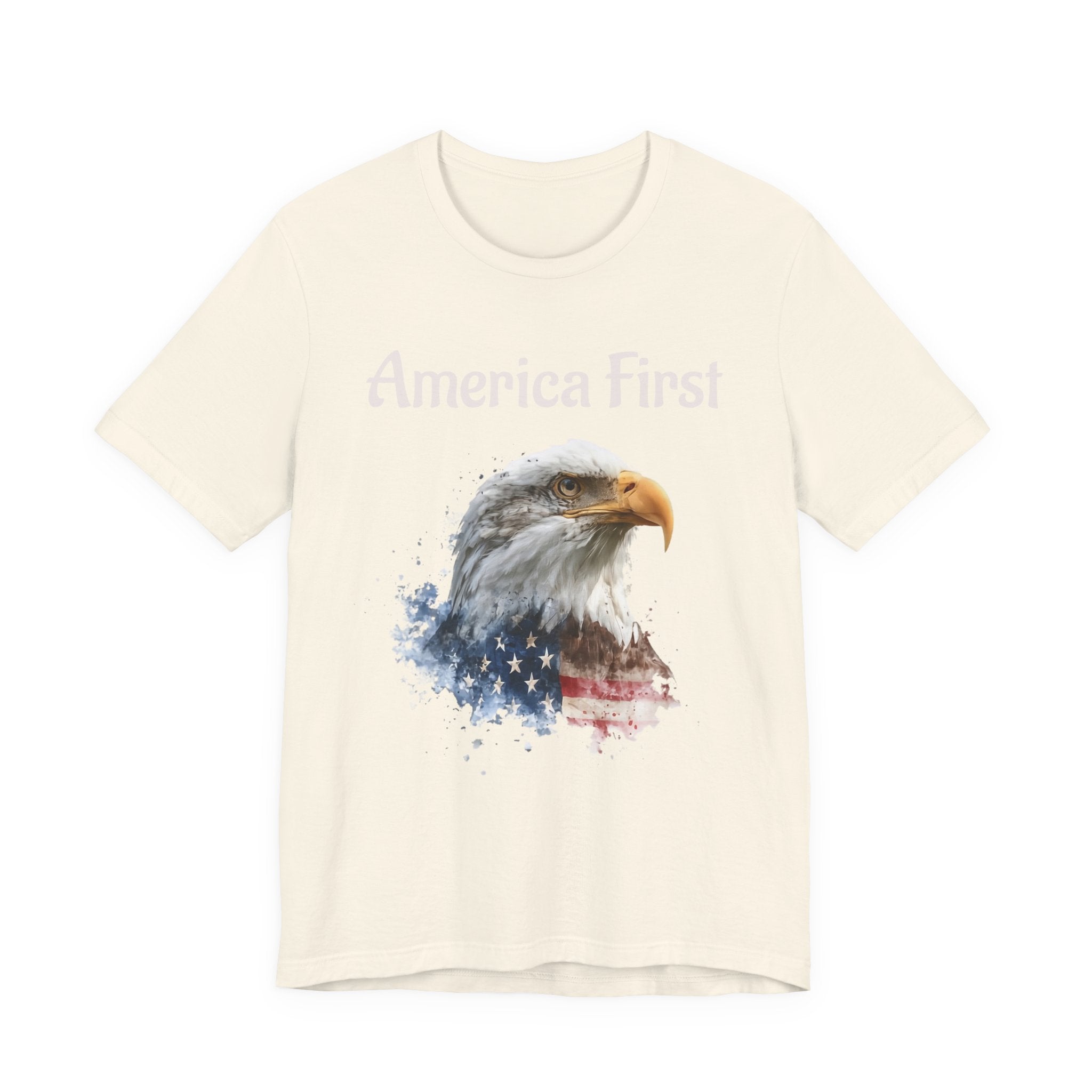 America First Eagle T-Shirt – Patriotic Bald Eagle Tee