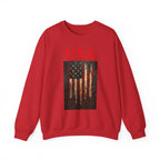 Patriotic Eagle Sweatshirt, USA Flag Crewneck, Unisex Casual Wear, Independence Day Outfit, All-American Style, Gifts for Veterans - 250 USA Celebration