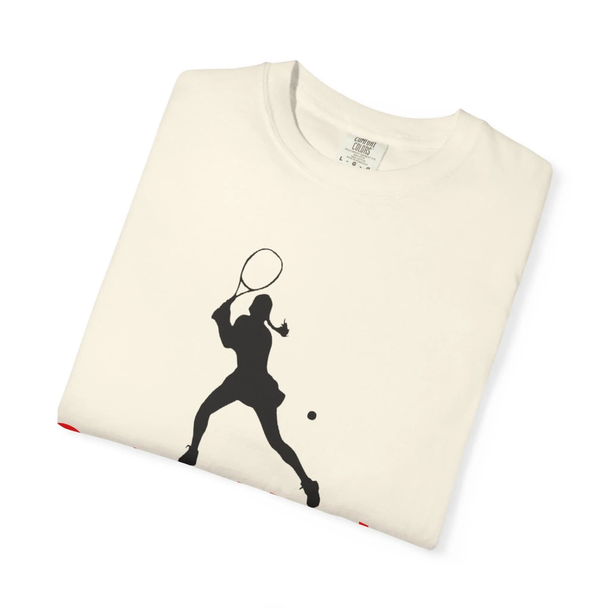 Calm Under Pressure Tennis Player T-shirt | Tennis Graphic Tee - 250 USA Celebration
