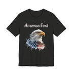 America First Eagle T-Shirt – Patriotic Bald Eagle Tee