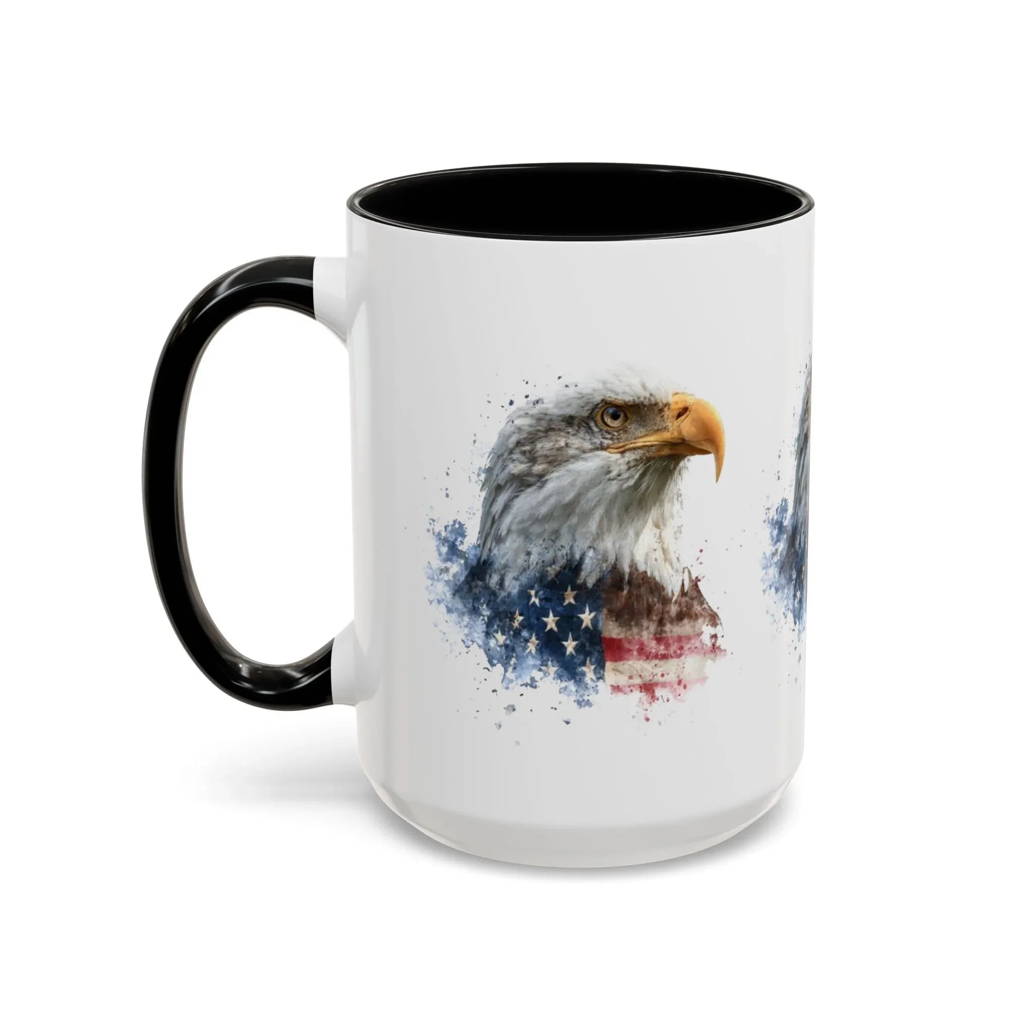 American Flag Bald Eagle Mug | Accent Coffee Mug - 250 USA Celebration