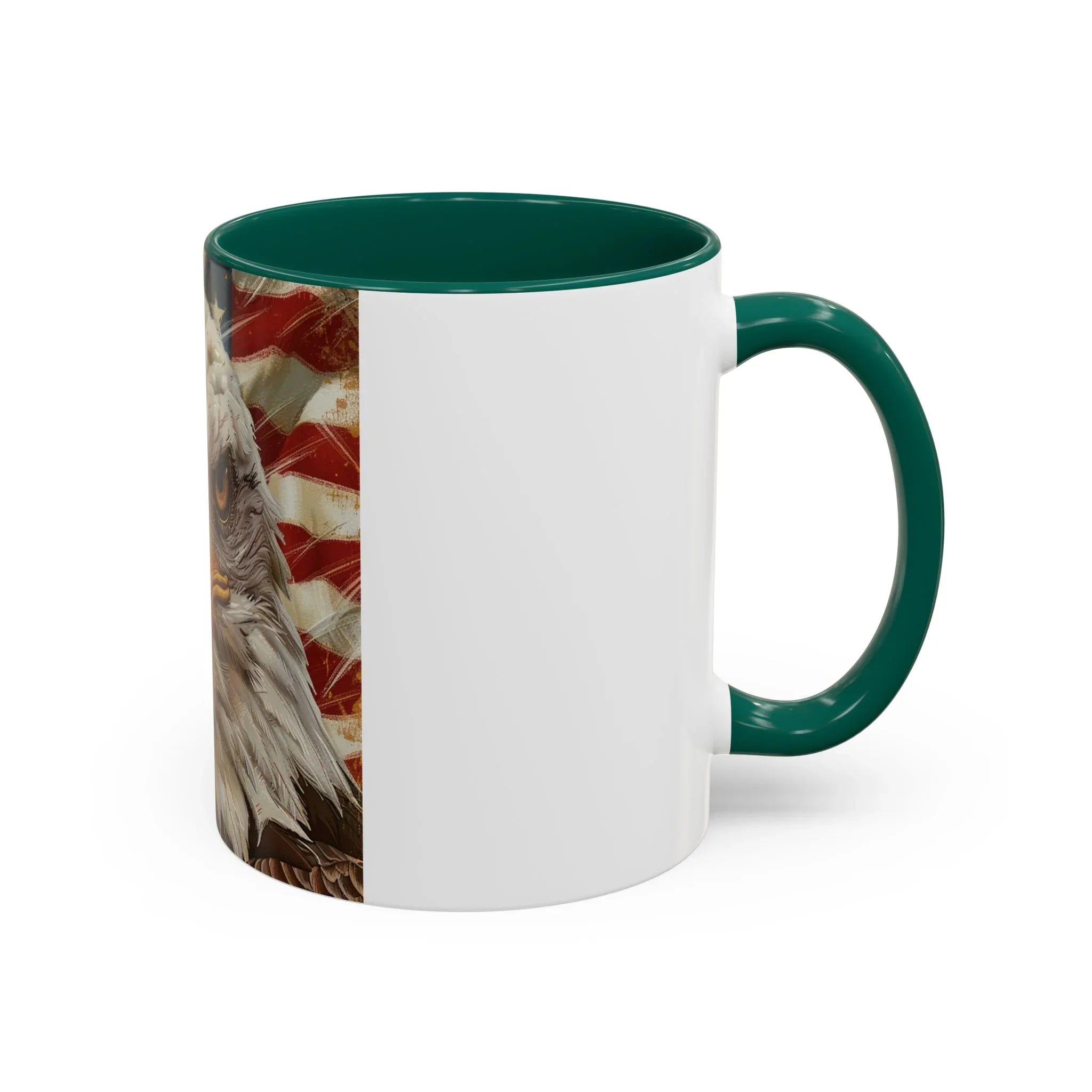 Colorful Mugs (11oz, 15oz) Majestic bald eagle head Patriotic coffee cup, America 250 Celebration coffee cup - 250 USA Celebration