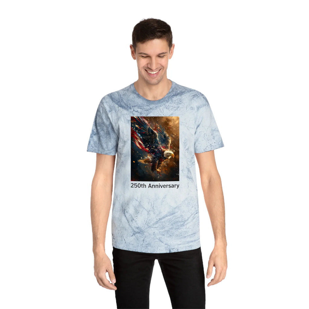 Unisex Color Blast T-Shirt - 250 USA Celebration
