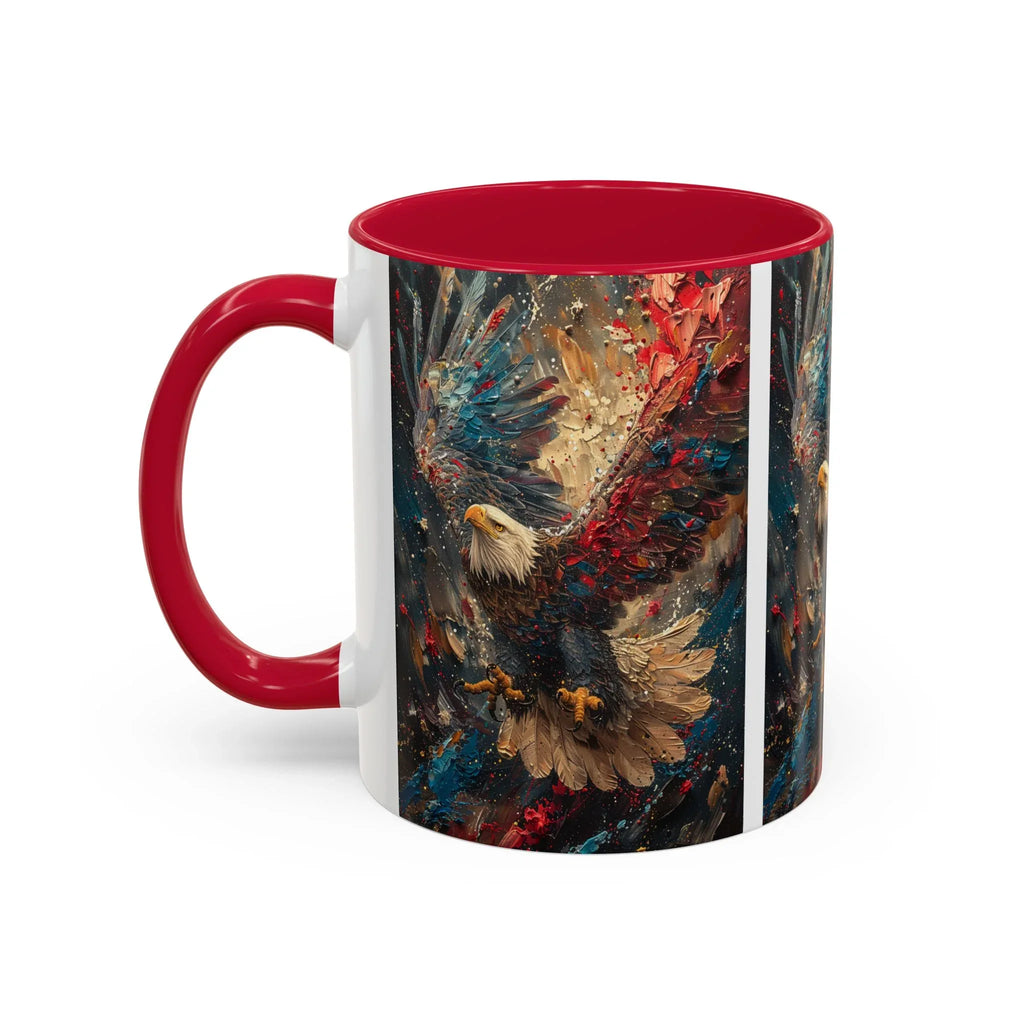 Colorful Mugs (11oz, 15oz) Patriotic Eagle Coffee Mug, American Eagle Coffee Cup - 250 USA Celebration