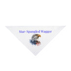 Patriotic Pet Bandana - "Star-Spangled Wagger" Bald Eagle Dog Scarf