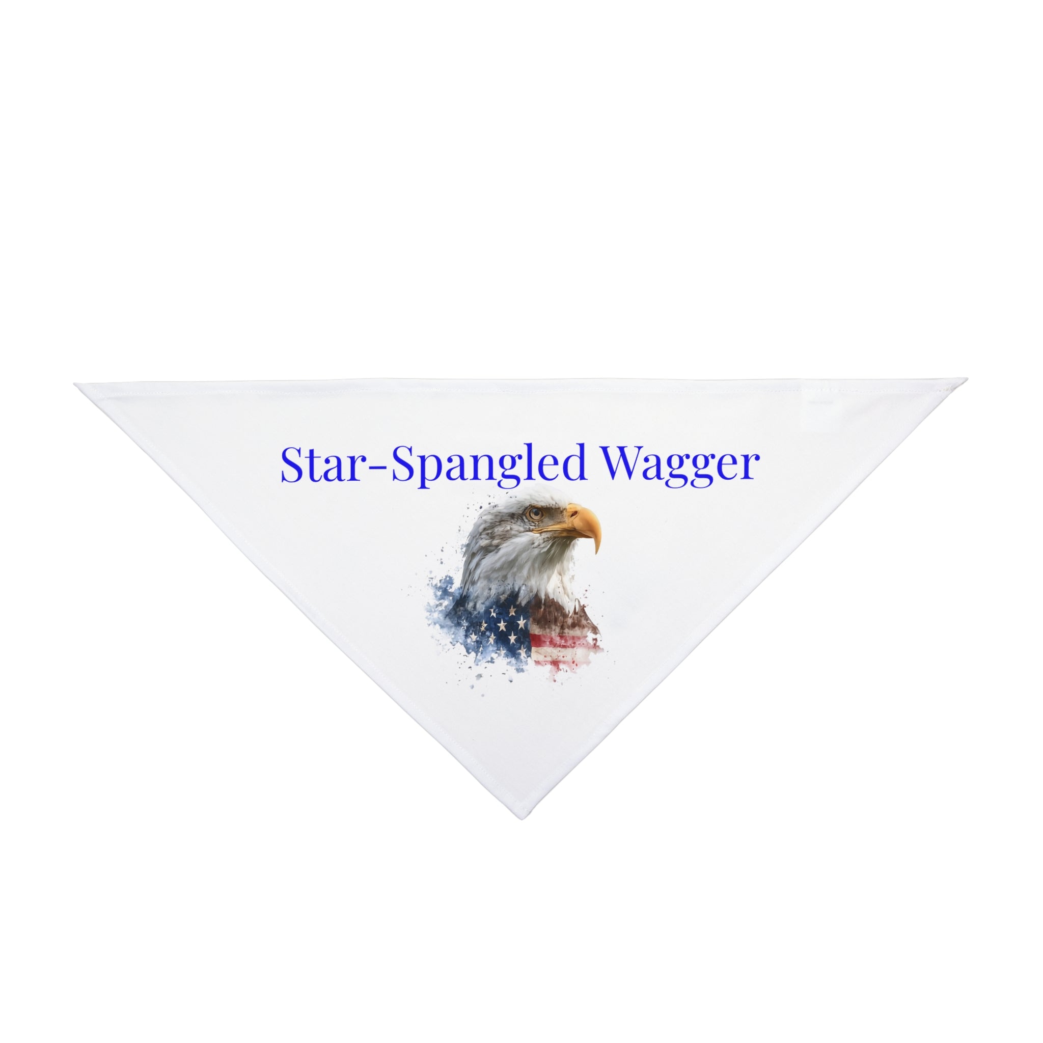 Patriotic Pet Bandana - "Star-Spangled Wagger" Bald Eagle Dog Scarf