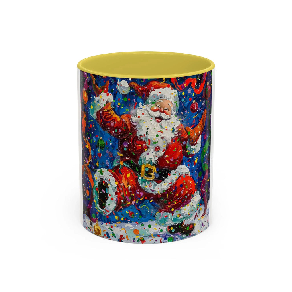 Colorful Mugs (11oz, 15oz) Santa Claus Coffee Cup, Santa Claus Coffee Mug - 250 USA Celebration
