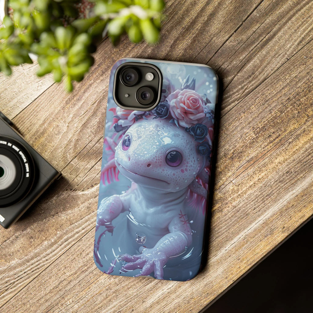 Goth Axolotls Tough Cases | Cute Creepy Axolotl Phone Case, Gloomycore Aesthetic - 250 USA Celebration