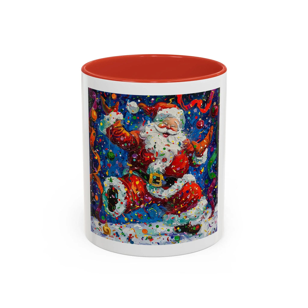 Festive Santa Coffee Mug, Christmas Mug, Holiday Gift Mug, Santa Claus Cup, Winter Decor - 250 USA Celebration