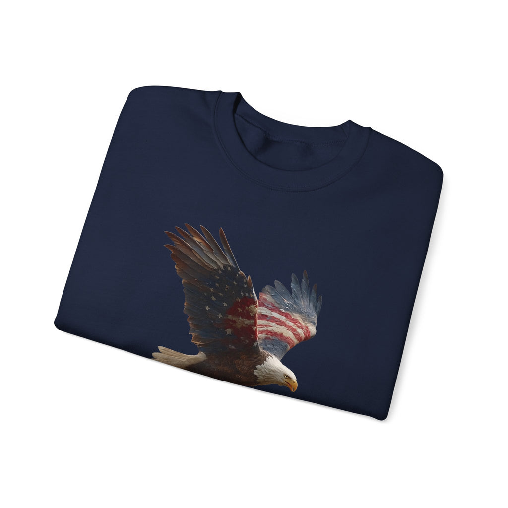 America 250 American Eagle Flag  | Official 250th Anniversary Edition - American Flag Bald Eagle Sweatshirt | Patriotic Eagle Crewneck