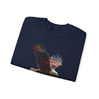 America 250 American Eagle Flag  | Official 250th Anniversary Edition - American Flag Bald Eagle Sweatshirt | Patriotic Eagle Crewneck