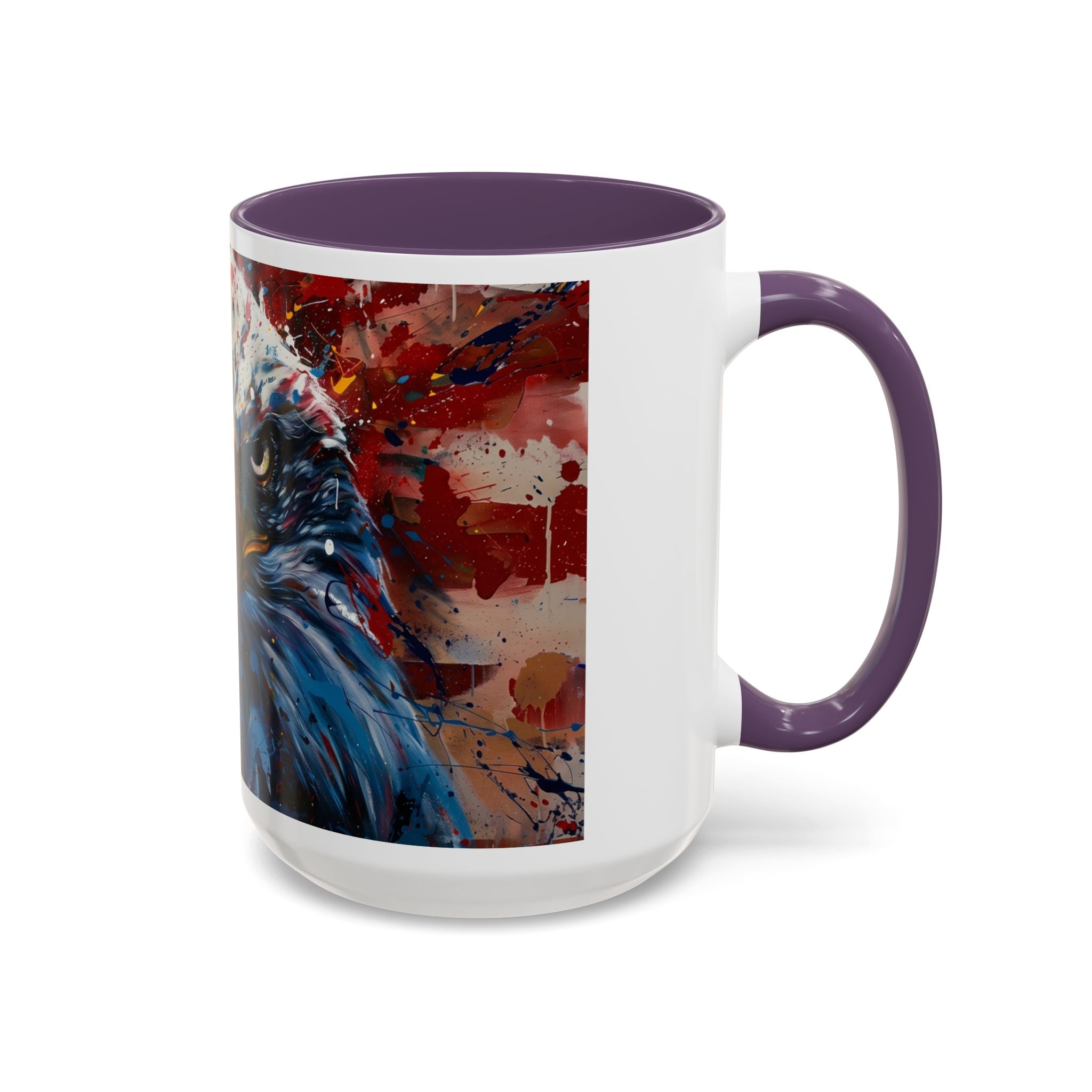 Patriotic Eagle Coffee Mug - Bold American Bald Eagle Art (11/15oz)