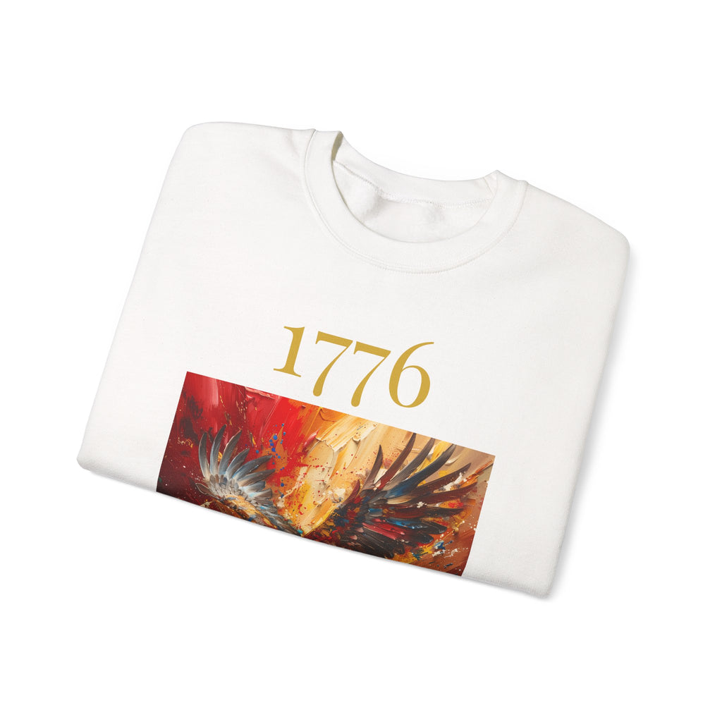 1776 Eagle Crewneck Sweatshirt – Patriotic American Independence Pullover