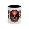 Red Eagle Emblem Accent Coffee Mug | Patriotic Eagle Design - 250 USA Celebration