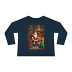 Christmas Santa Toddler Long Sleeve Tee, Holiday Shirt for Kids, Festive Outfit, Winter Apparel, Cute Christmas Gift, Family Photoshoot - 250 USA Celebration