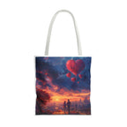 Romantic Heart Tote Bag, Date Nights, Valentine's Day, Travel, Valentine's Day Women's Merchandise, Cute Love Apparel, Valentine's Gifts, - 250 USA Celebration