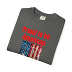 Proud to be American T-Shirt — Distressed Flag Patriotic Tee for 4th of July