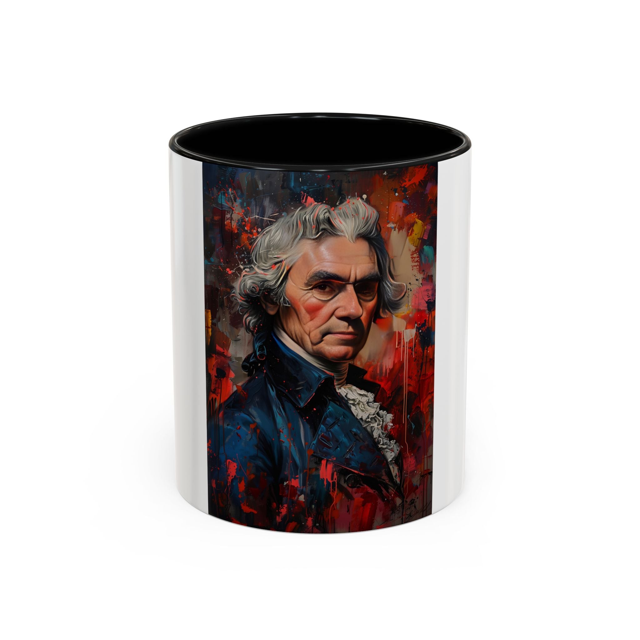 Thomas Jefferson Portrait Art Coffee Mug — Vintage Style Accent Mug