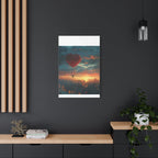 Romantic Canvas Wall Art, Love, Heart Balloon Art, Gift for Couples, Valentines Wall Decor, Valentine's Day Women's Merchandise, Valentines - 250 USA Celebration