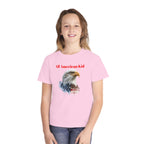 Youth T-Shirt — "All American Kid" Bald Eagle Flag Design