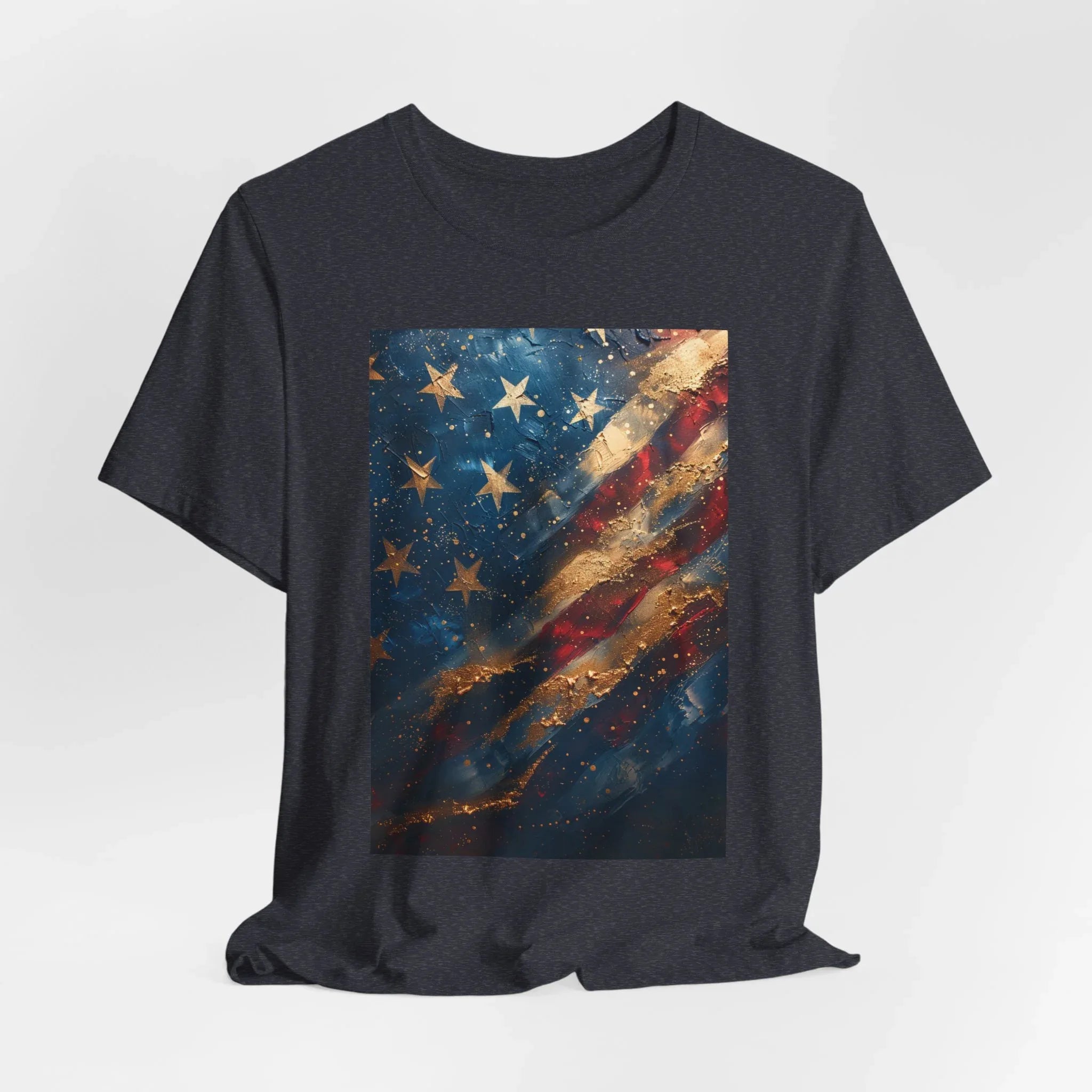 Patriotic Short Sleeve Tee, Unisex Casual Wear, Fourth of July Shirt, Independence Day Gift, Amercan Flag T-Shirt - 250 USA Celebration
