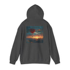 Romantic Sunset Hoodie with Hot Air Balloon, Unisex Sweatshirt for Valentines Day, Valentine's Day T-Shirts, Personalized Valentine's Gifts - 250 USA Celebration