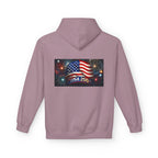 USA 250 Patriotic Hoodie with American Flag & Fireworks