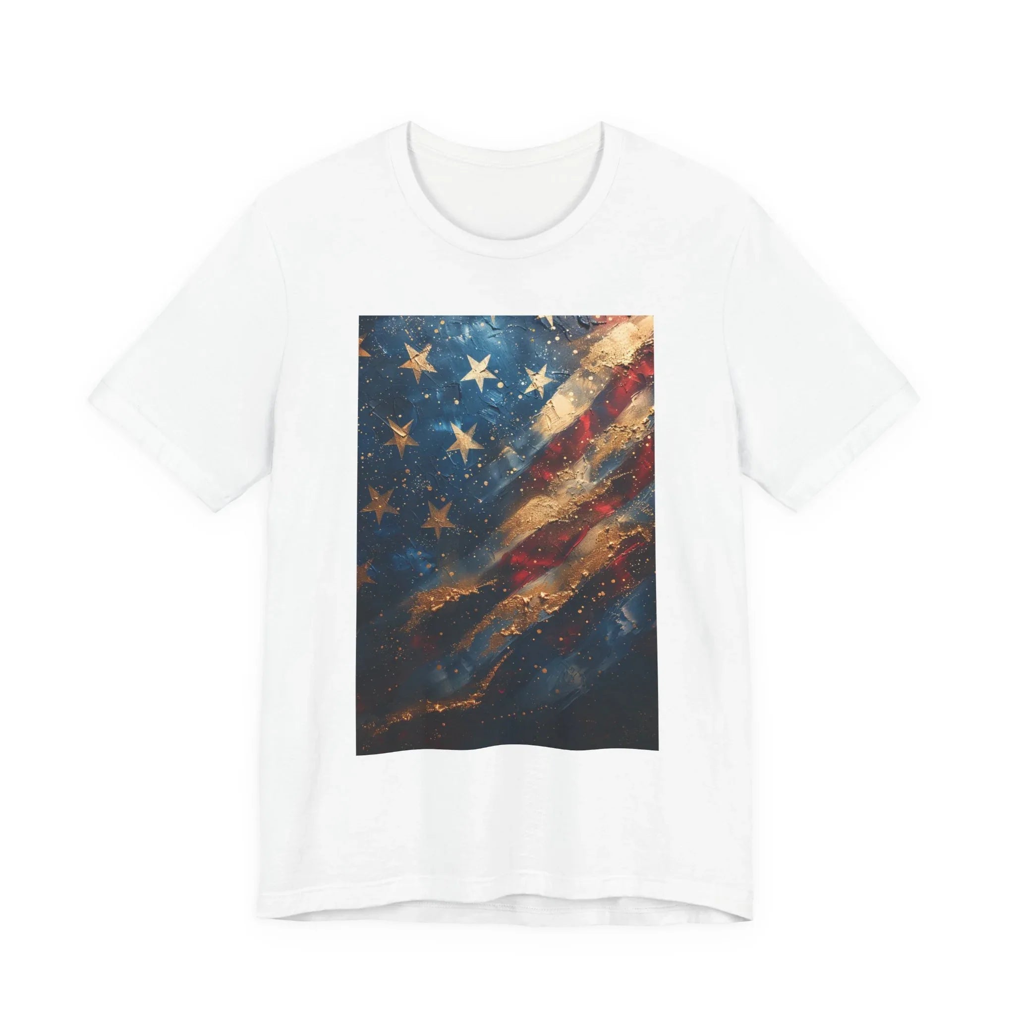 Patriotic Short Sleeve Tee, Unisex Casual Wear, Fourth of July Shirt, Independence Day Gift, Amercan Flag T-Shirt - 250 USA Celebration
