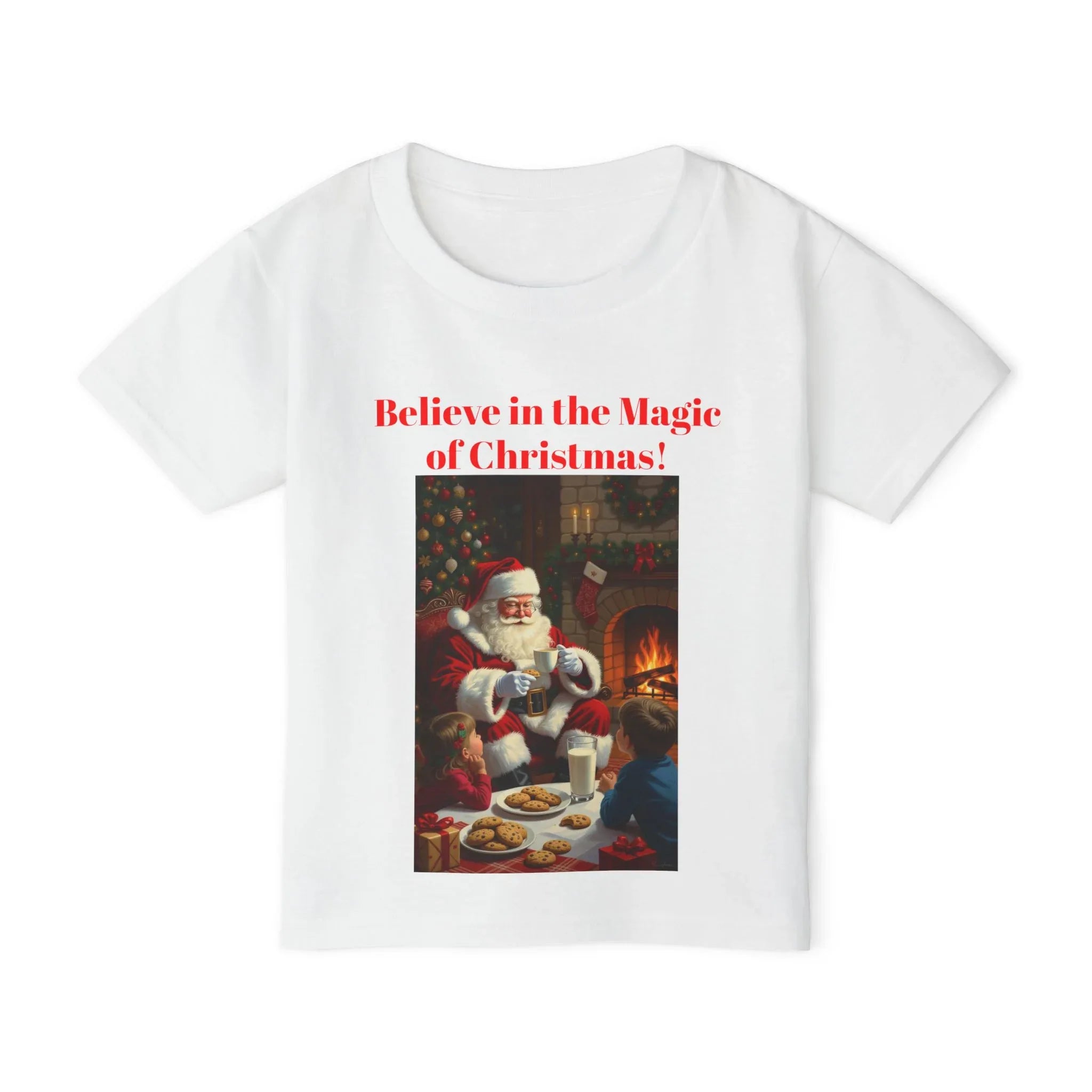 Christmas Toddler Tee, Believe in the Magic of Christmas Shirt, Cute Holiday T-shirt, Festive Kids Apparel, Kids Christmas Gift - 250 USA Celebration