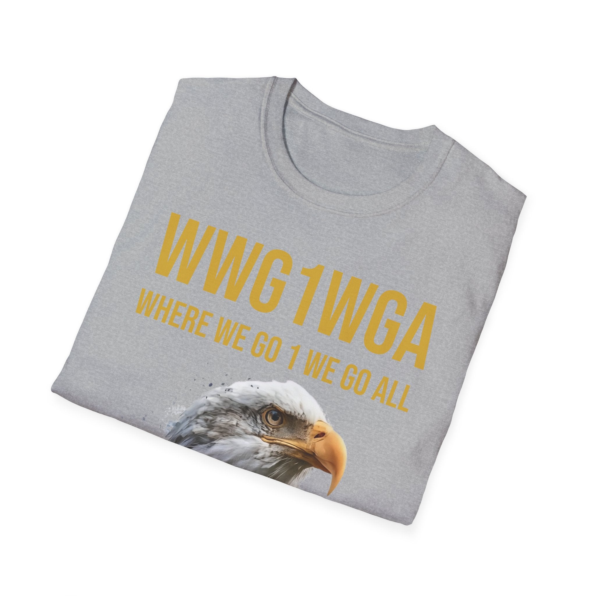 Where We Go One We Go All – Anniversary Gold Signature T-Shirt - Unisex Softstyle T-Shirt