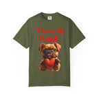 Cute French Bulldog Puppy Holding Red Heart T-shirt | Dog Lover Cartoon - 250 USA Celebration
