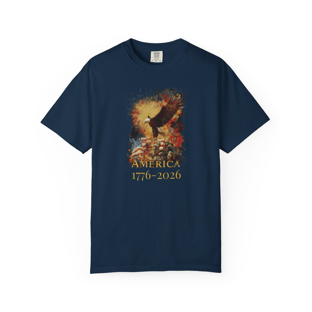 Patriotic Eagle T-Shirt America 1776-2026 Independence Tee