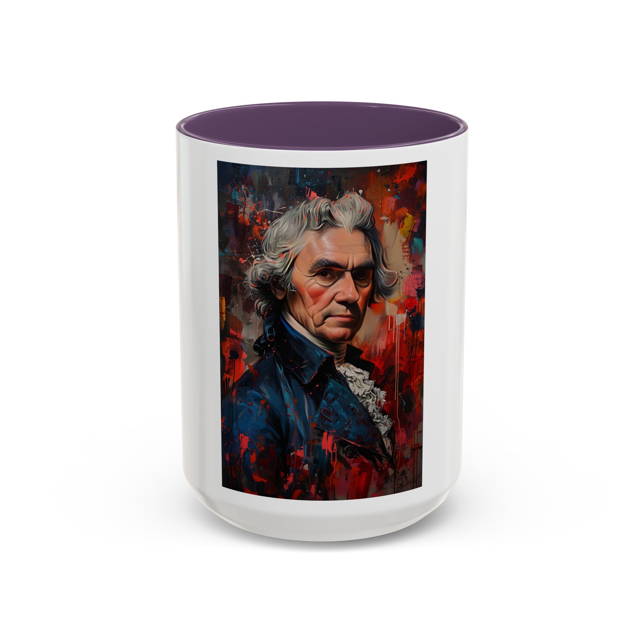 Thomas Jefferson Portrait Art Coffee Mug — Vintage Style Accent Mug
