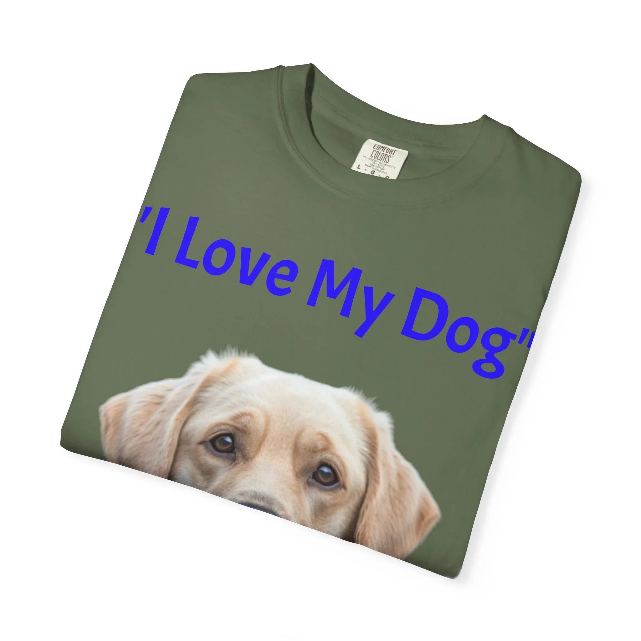 I Love My Dog Labrador Portrait T-shirt | Dog Lover Tee - 250 USA Celebration