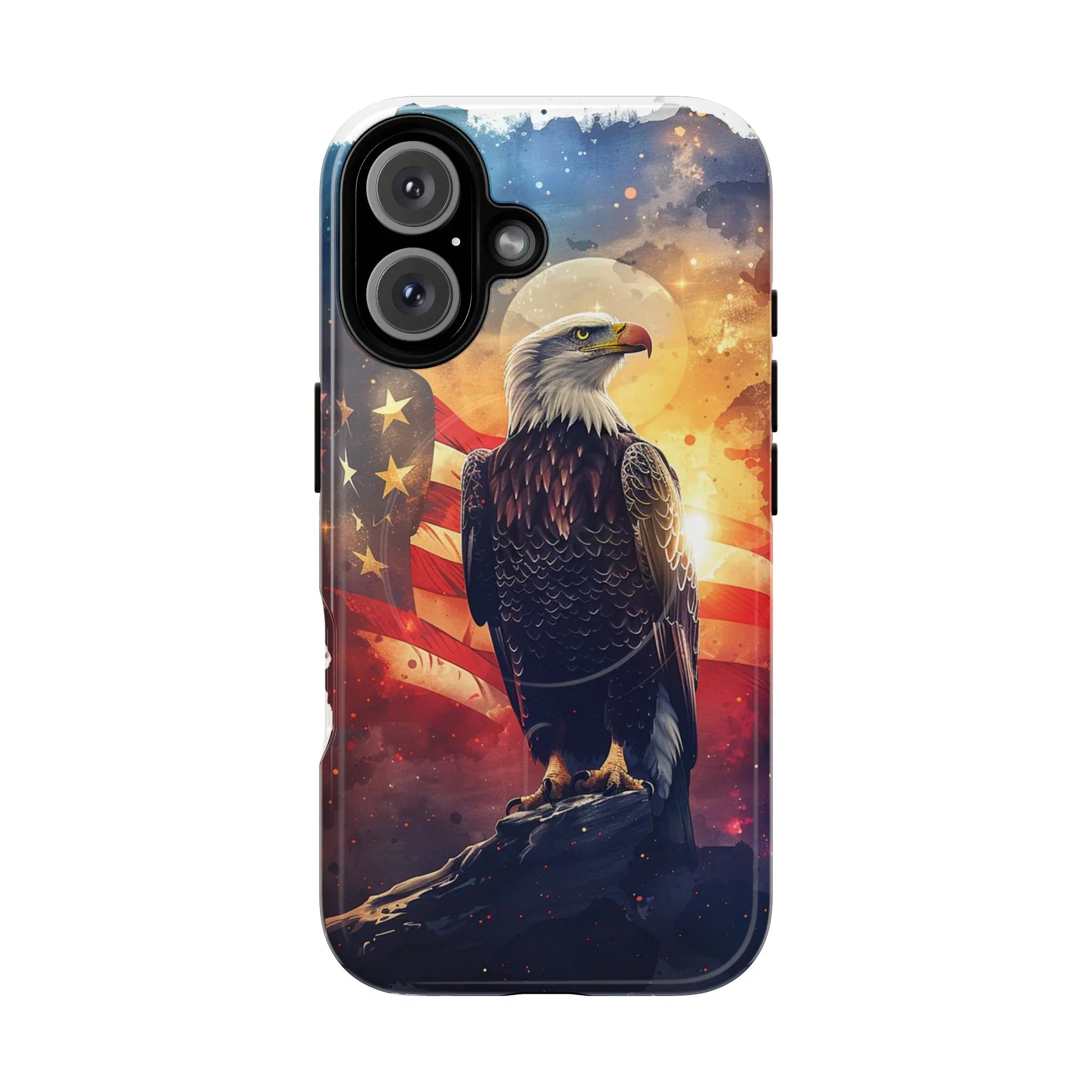 Patriotic Eagle Magnetic Phone Case, Tough Phone Covers, Americana Gifts, Unique Cell Phone Case, Fourth of July, Veterans Day - 250 USA Celebration