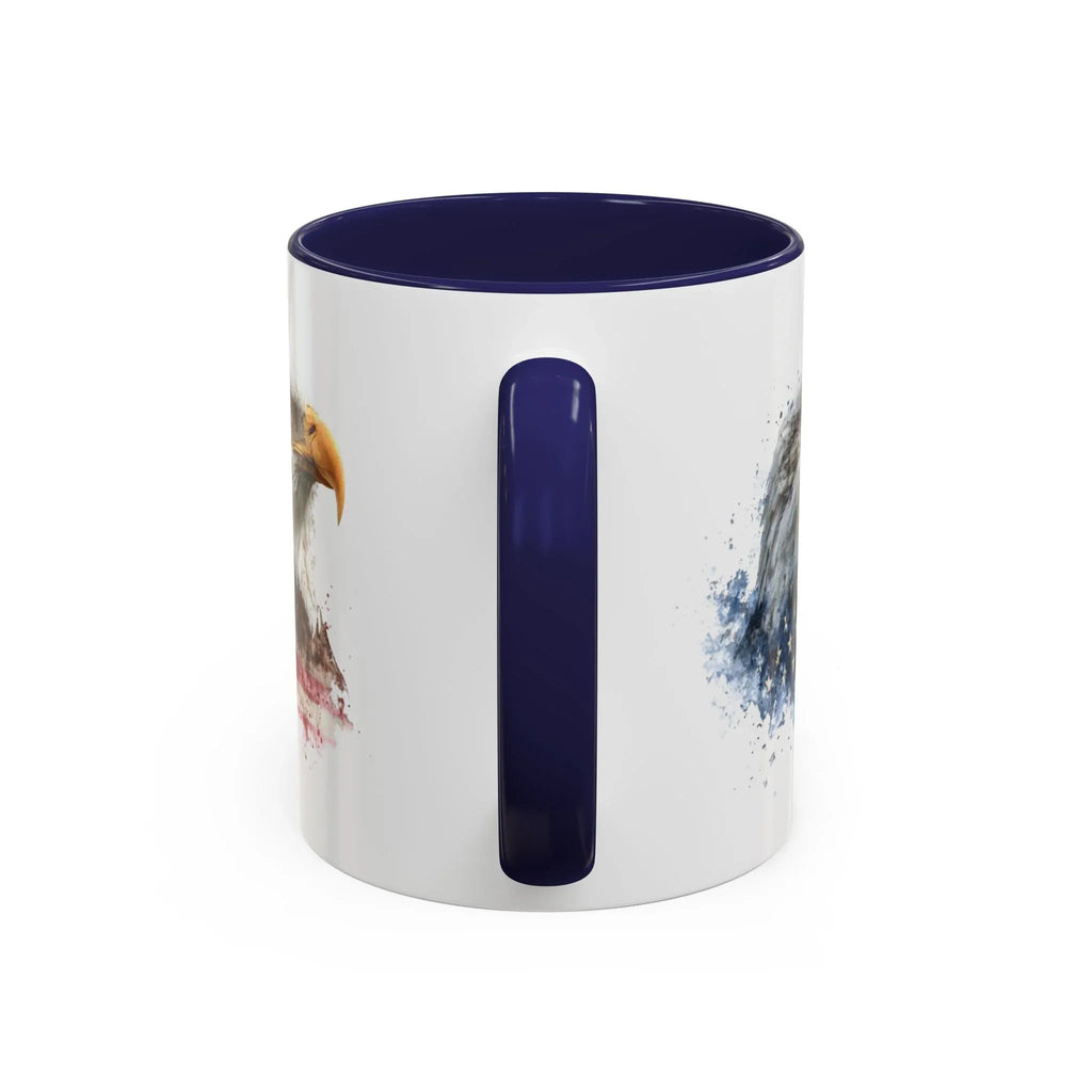 American Flag Bald Eagle Mug | Accent Coffee Mug - 250 USA Celebration