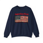 Patriotic American Crewneck Sweatshirt, USA Graphic Tees, Flag T-Shirts, Independence Apparel, Funny Patriotic Shirts, Custom American Tees - 250 USA Celebration