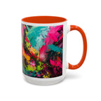 Abstract Colorful Brushstroke Mug | 11oz 15oz Ceramic - 250 USA Celebration
