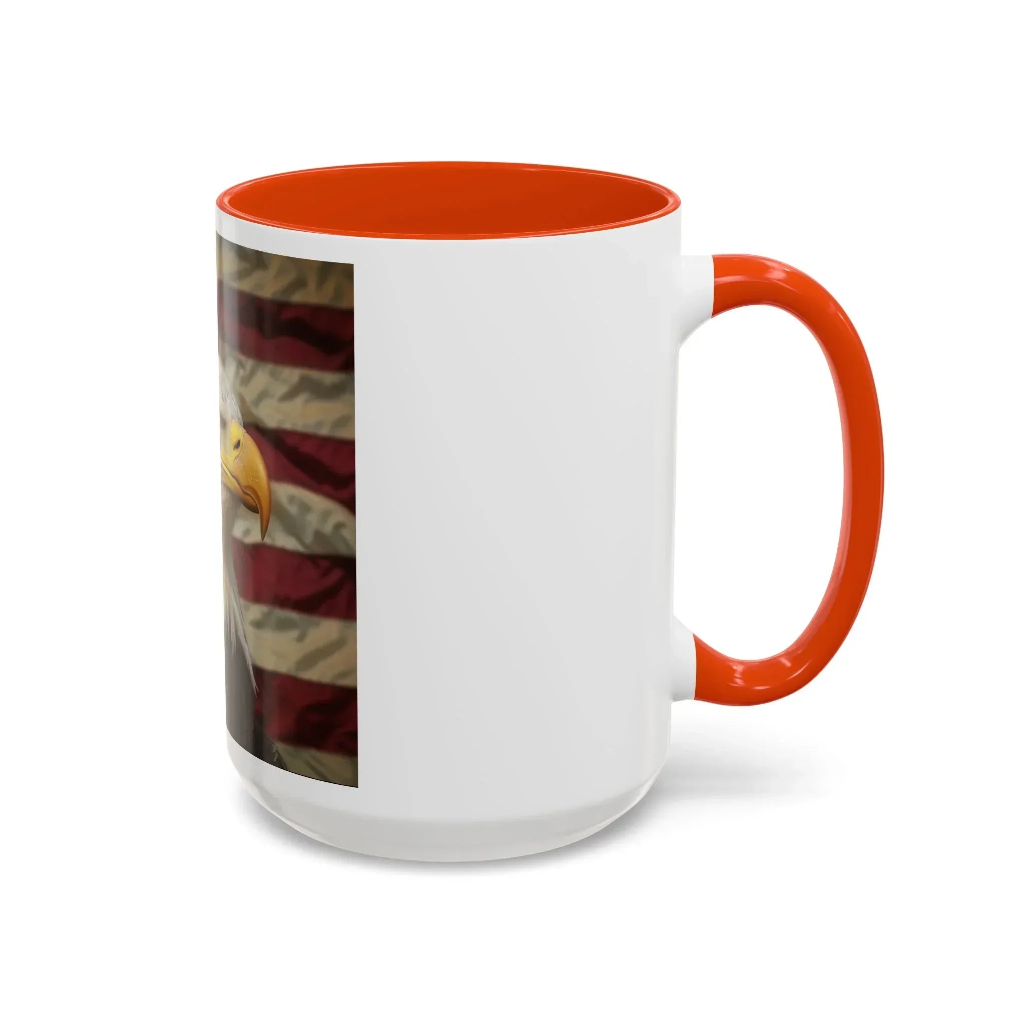 Colorful Mugs (11oz, 15oz) American eagle with American flag, fireworks all around the eagle, patriotic themed - 250 USA Celebration