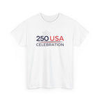 America 250 Tee Shirt | Official 250th Anniversary Edition - 250 USA Celebration Chest Logo Tee | Fourth of July Americana T-Shirt