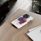 Colorful Drip Skull Phone Case | Hard Plastic Protective Case - 250 USA Celebration