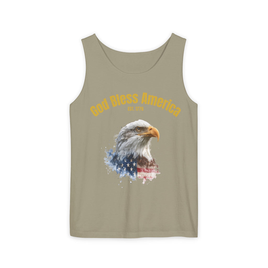 America 250 Tank Top | Official 250th Anniversary Edition American Bald Eagle watercolor flag Tank Top | Patriotic Eagle design