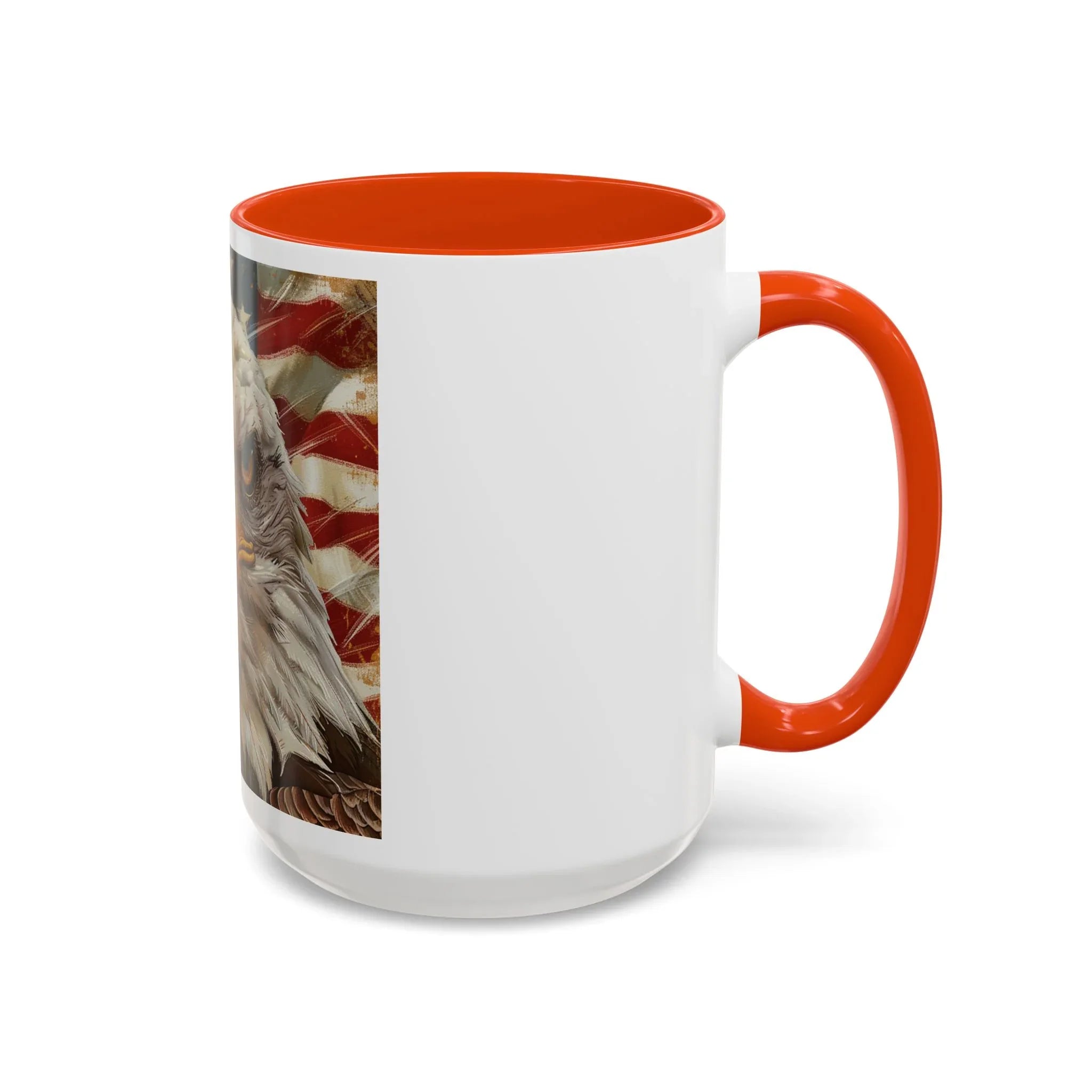 Colorful Mugs (11oz, 15oz) Majestic bald eagle head Patriotic coffee cup, America 250 Celebration coffee cup - 250 USA Celebration