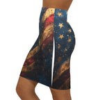 Patriotic Stars & Stripes Pencil Skirt — American Flag Glam