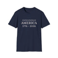 United States of America 1776-2026 T-Shirt | Patriotic Vintage Text - 250 USA Celebration