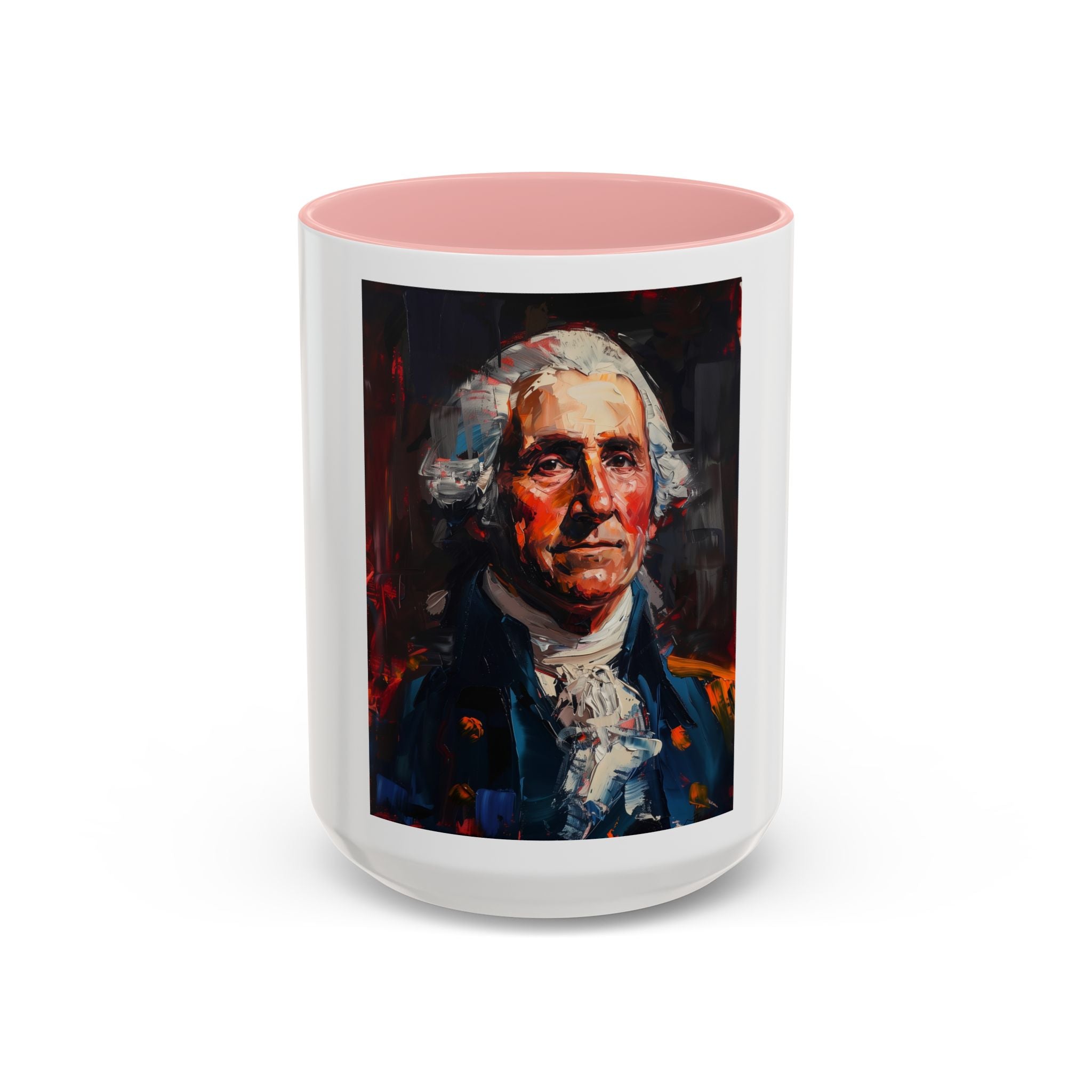 George Washington Historical Portrait Coffee Mug — Patriotic Vintage-Style Art
