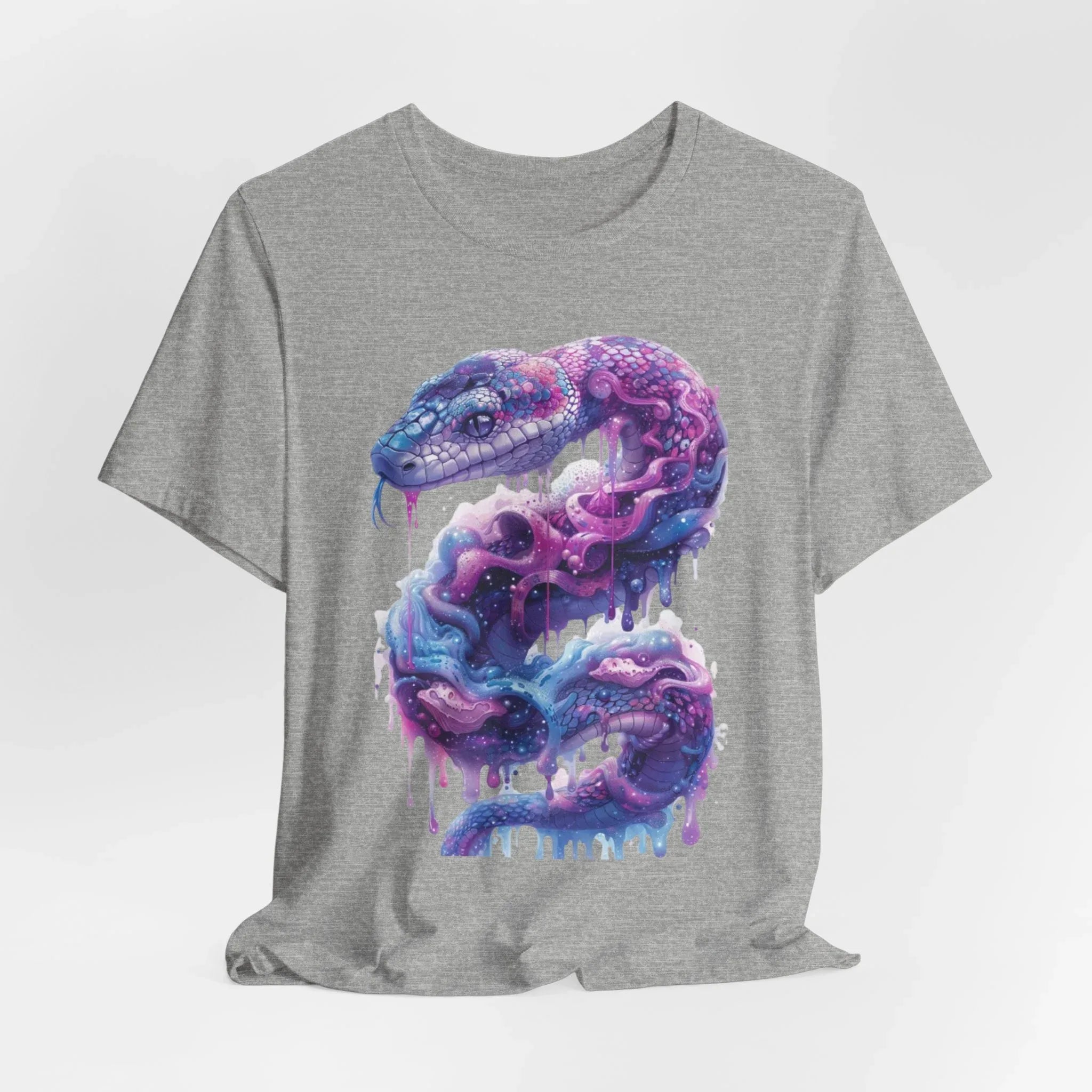 Psychedelic Rainbow Ouroboros Tee | Galaxy Fractal Mushroom Snake - 250 USA Celebration