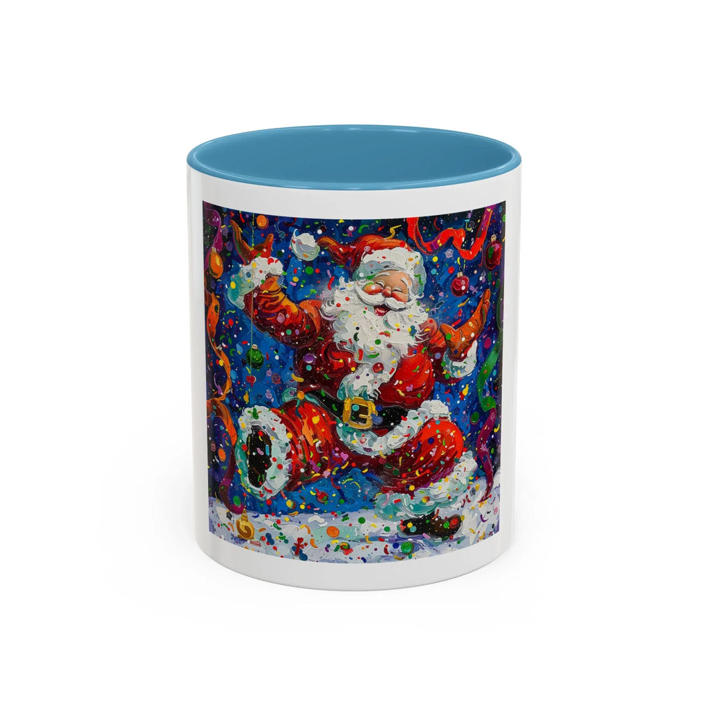 Festive Santa Coffee Mug, Christmas Mug, Holiday Gift Mug, Santa Claus Cup, Winter Decor - 250 USA Celebration