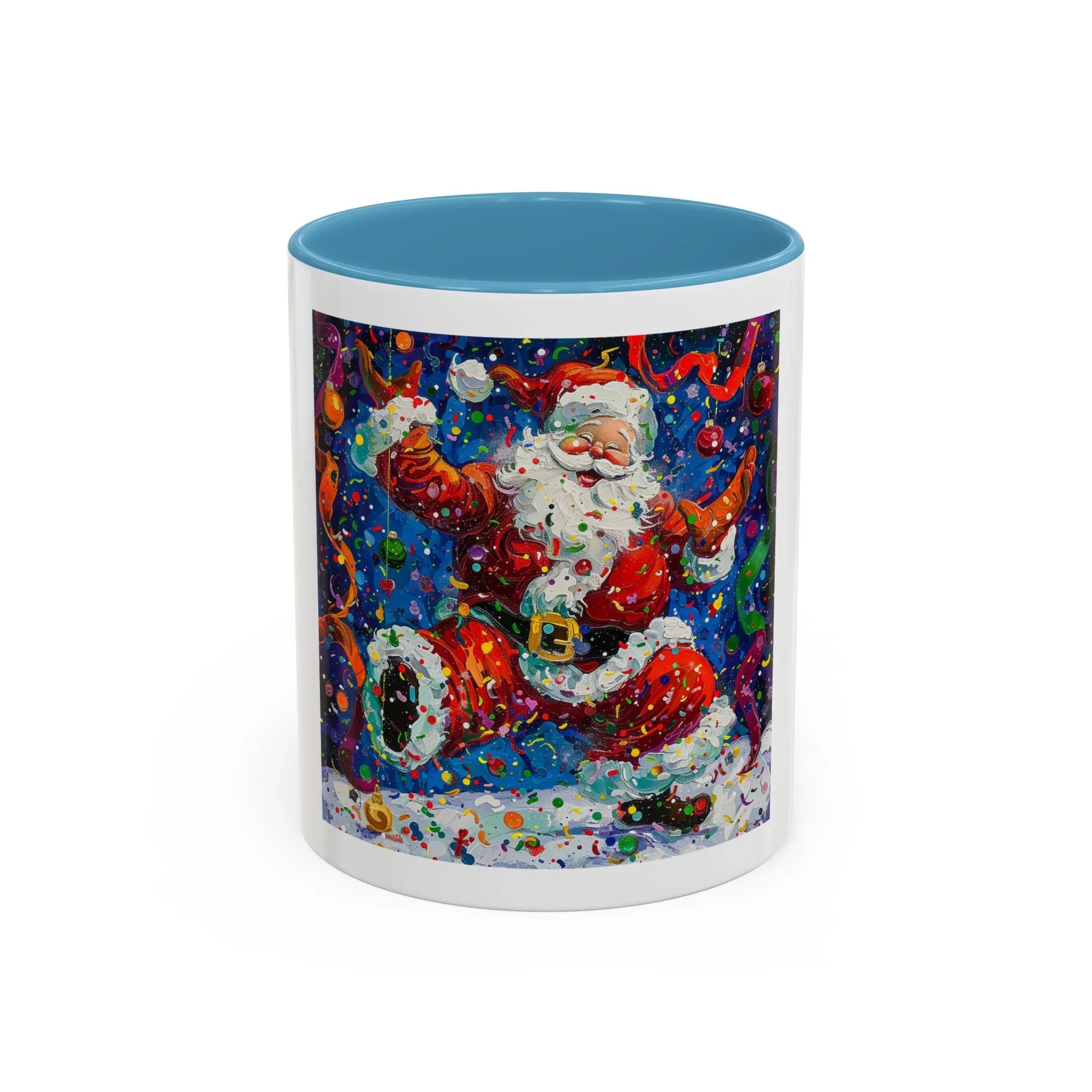 Festive Santa Coffee Mug, Christmas Mug, Holiday Gift Mug, Santa Claus Cup, Winter Decor - 250 USA Celebration